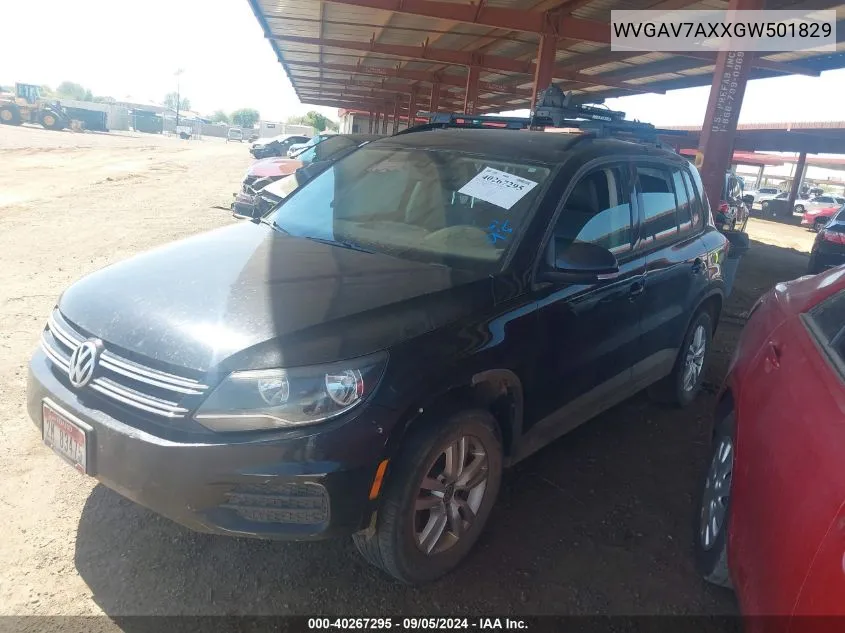 WVGAV7AXXGW501829 2016 Volkswagen Tiguan S/Se/Sel/R-Line