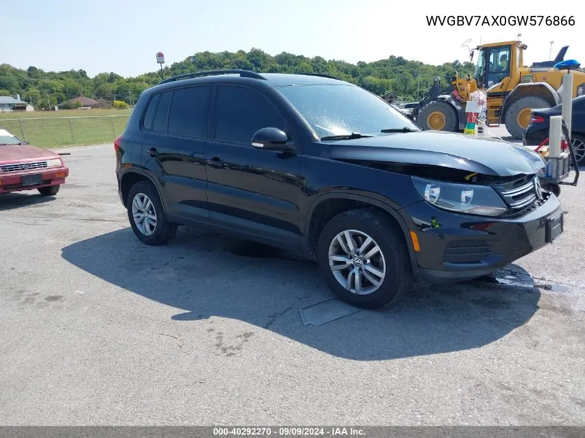 WVGBV7AX0GW576866 2016 Volkswagen Tiguan S