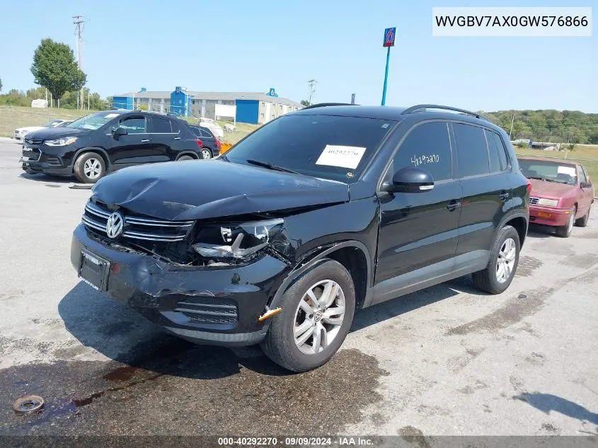 WVGBV7AX0GW576866 2016 Volkswagen Tiguan S