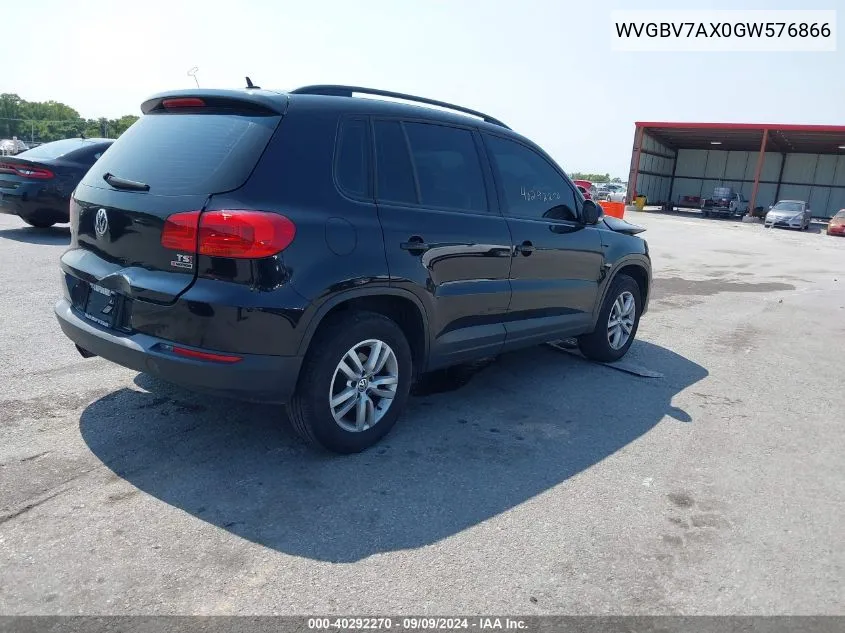 WVGBV7AX0GW576866 2016 Volkswagen Tiguan S