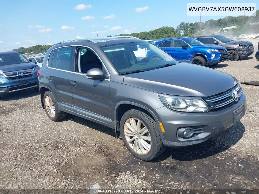 WVGBV7AX5GW608937 2016 Volkswagen Tiguan Se