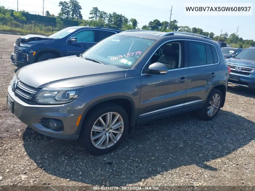 WVGBV7AX5GW608937 2016 Volkswagen Tiguan Se