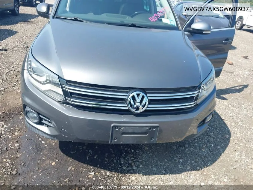 WVGBV7AX5GW608937 2016 Volkswagen Tiguan Se