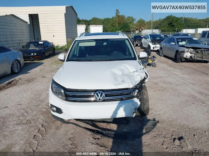 WVGAV7AX4GW537855 2016 Volkswagen Tiguan R-Line/S/Se/Sel