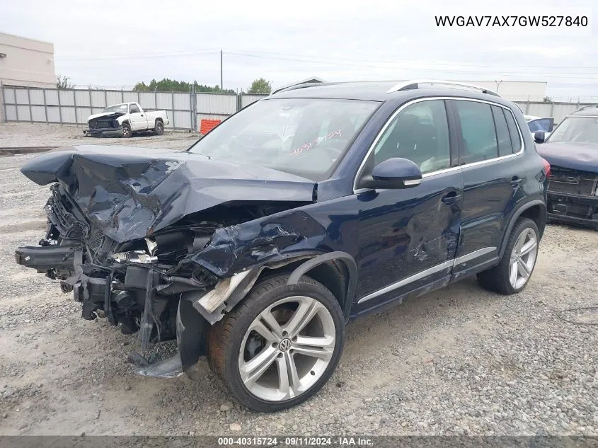 WVGAV7AX7GW527840 2016 Volkswagen Tiguan S/Se/Sel/R-Line