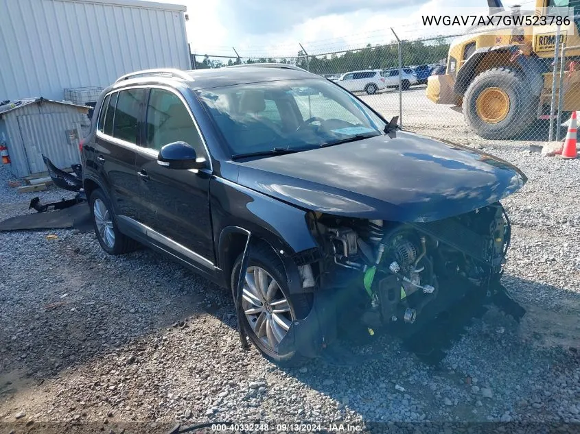 WVGAV7AX7GW523786 2016 Volkswagen Tiguan Se