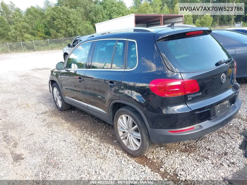 WVGAV7AX7GW523786 2016 Volkswagen Tiguan Se