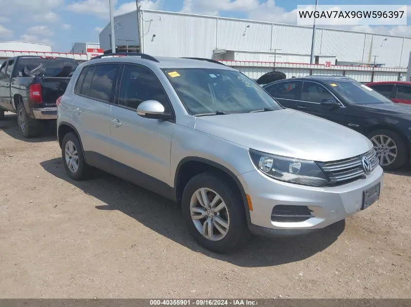 WVGAV7AX9GW596397 2016 Volkswagen Tiguan S