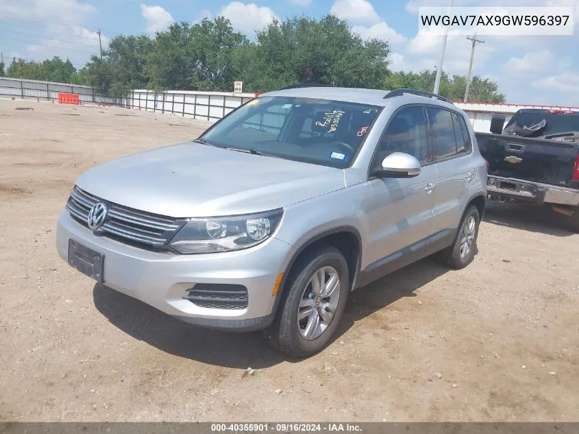 WVGAV7AX9GW596397 2016 Volkswagen Tiguan S