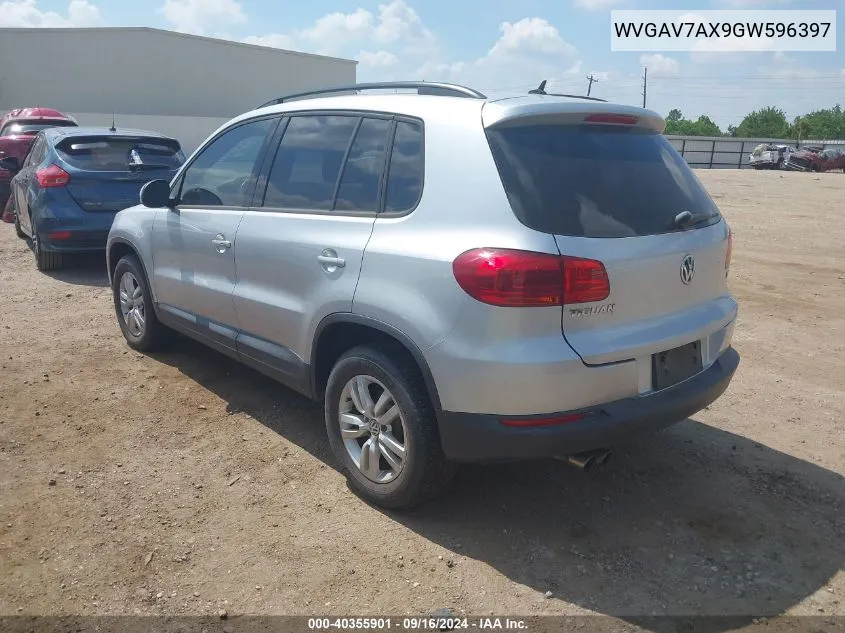 WVGAV7AX9GW596397 2016 Volkswagen Tiguan S