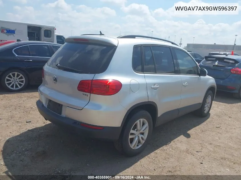 WVGAV7AX9GW596397 2016 Volkswagen Tiguan S