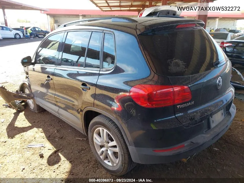 WVGAV7AXXGW532272 2016 Volkswagen Tiguan S