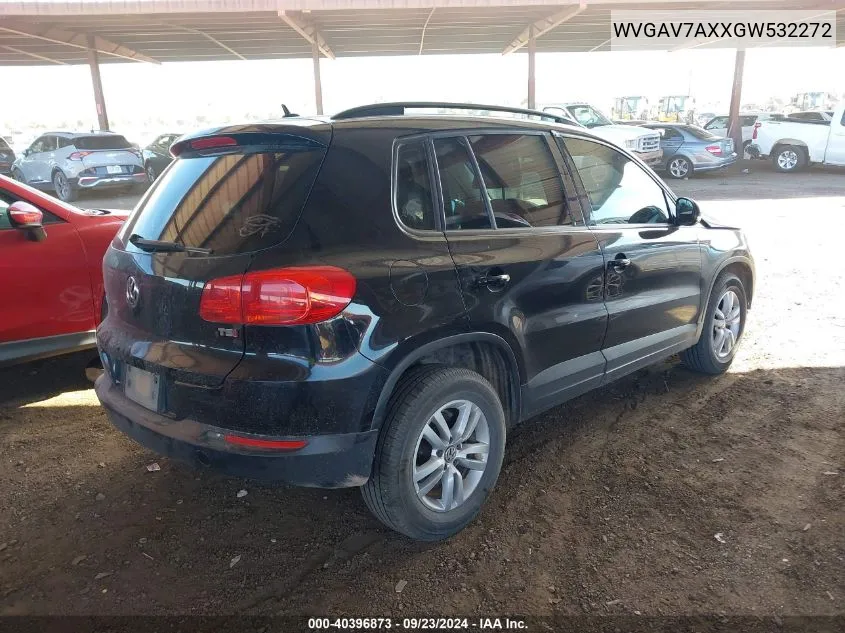 WVGAV7AXXGW532272 2016 Volkswagen Tiguan S