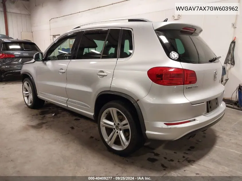 WVGAV7AX7GW603962 2016 Volkswagen Tiguan R-Line