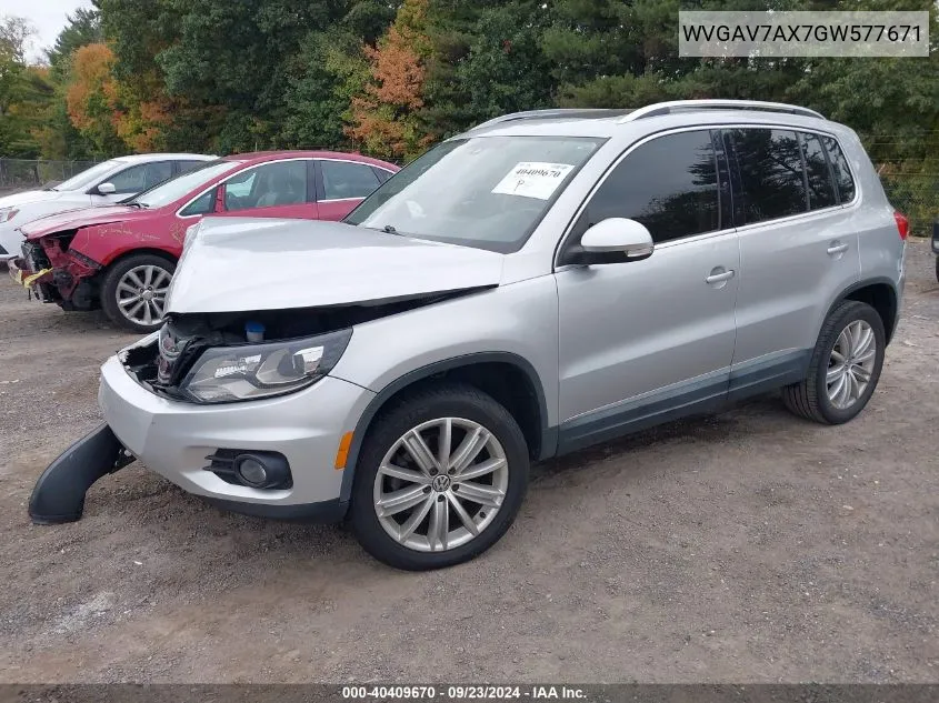 WVGAV7AX7GW577671 2016 Volkswagen Tiguan Se