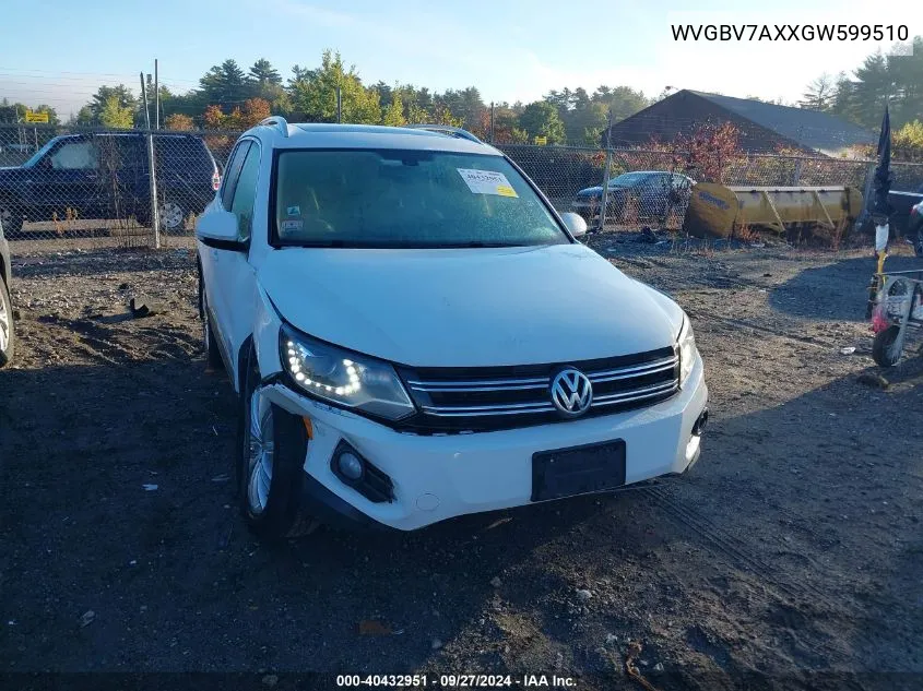 WVGBV7AXXGW599510 2016 Volkswagen Tiguan Se