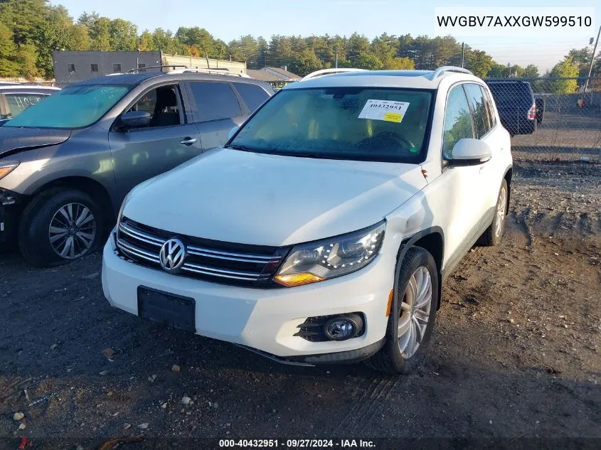 WVGBV7AXXGW599510 2016 Volkswagen Tiguan Se