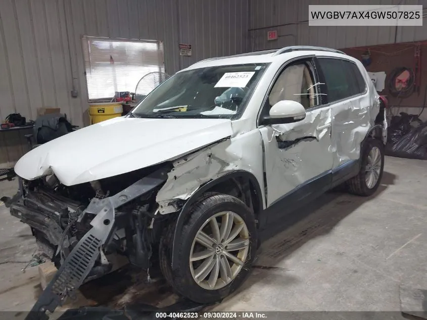 WVGBV7AX4GW507825 2016 Volkswagen Tiguan S/Se/Sel/R-Line