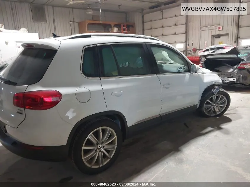 WVGBV7AX4GW507825 2016 Volkswagen Tiguan S/Se/Sel/R-Line