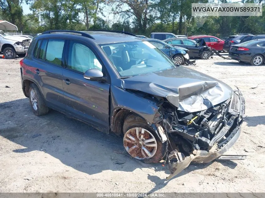 WVGAV7AX0GW589371 2016 Volkswagen Tiguan S