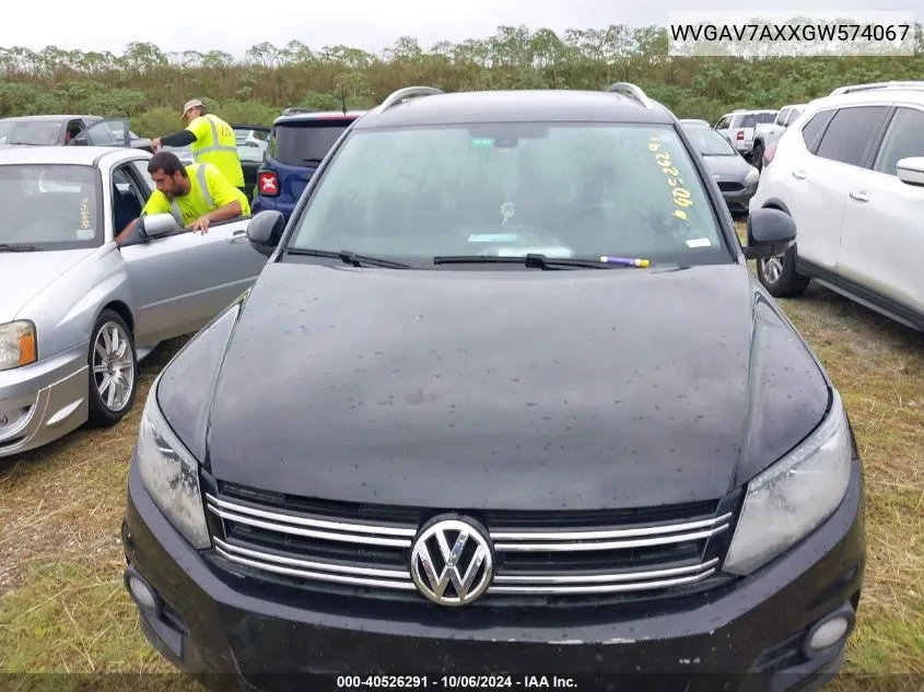 WVGAV7AXXGW574067 2016 Volkswagen Tiguan S/Se/Sel/R-Line