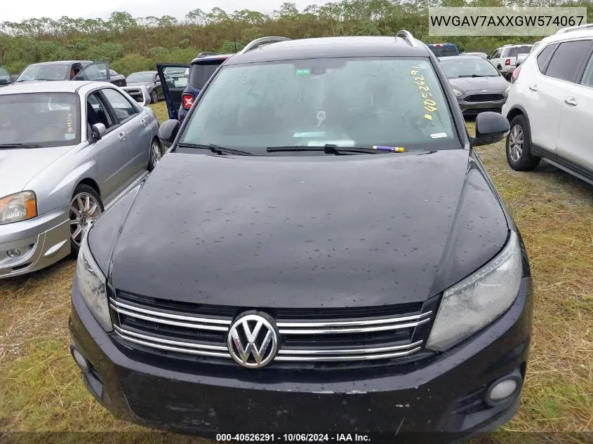 WVGAV7AXXGW574067 2016 Volkswagen Tiguan S/Se/Sel/R-Line