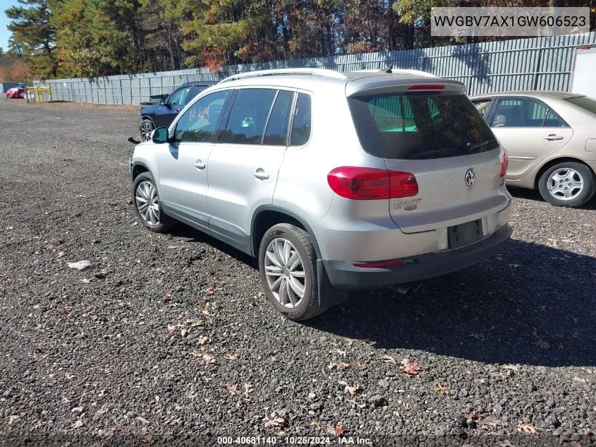 2016 Volkswagen Tiguan Se VIN: WVGBV7AX1GW606523 Lot: 40681140