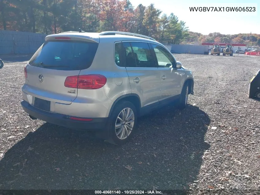 2016 Volkswagen Tiguan Se VIN: WVGBV7AX1GW606523 Lot: 40681140