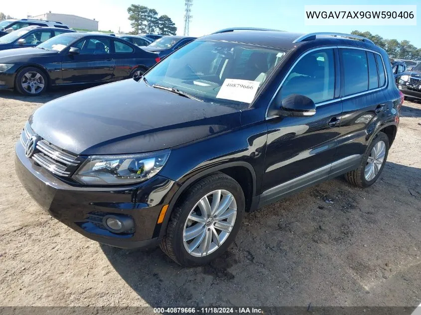 2016 Volkswagen Tiguan Se VIN: WVGAV7AX9GW590406 Lot: 40879666