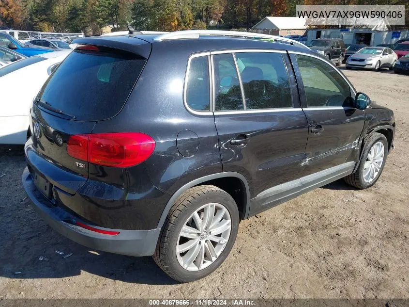 2016 Volkswagen Tiguan Se VIN: WVGAV7AX9GW590406 Lot: 40879666