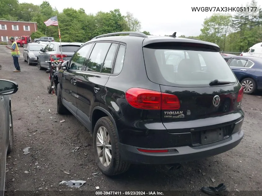 WVGBV7AX3HK051177 2017 Volkswagen Tiguan 2.0T/2.0T S