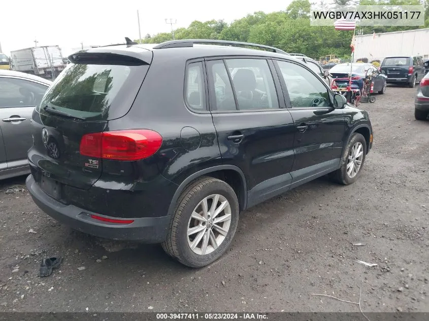 WVGBV7AX3HK051177 2017 Volkswagen Tiguan 2.0T/2.0T S