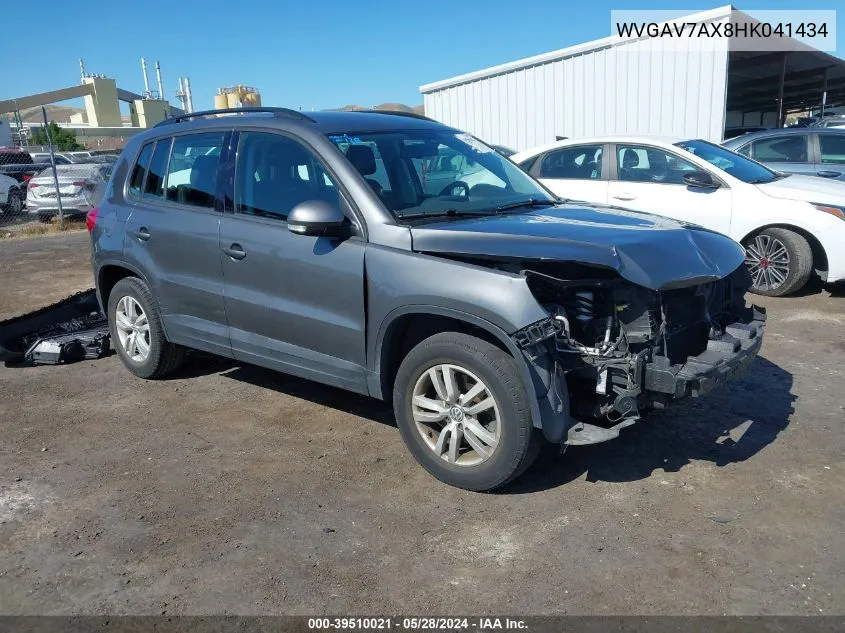 WVGAV7AX8HK041434 2017 Volkswagen Tiguan 2.0T/2.0T S