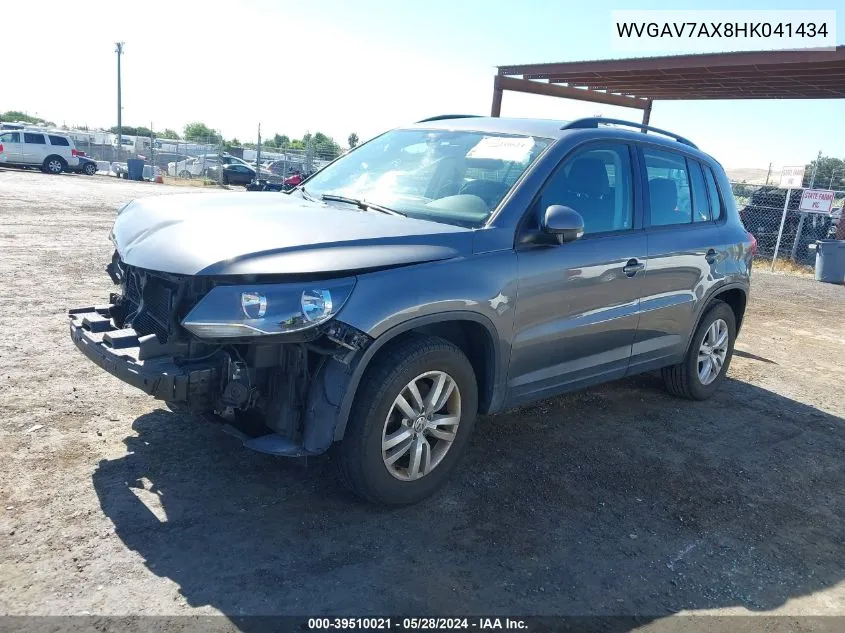 WVGAV7AX8HK041434 2017 Volkswagen Tiguan 2.0T/2.0T S