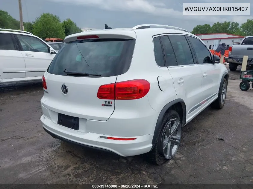 WVGUV7AX0HK015407 2017 Volkswagen Tiguan 2.0T Sport