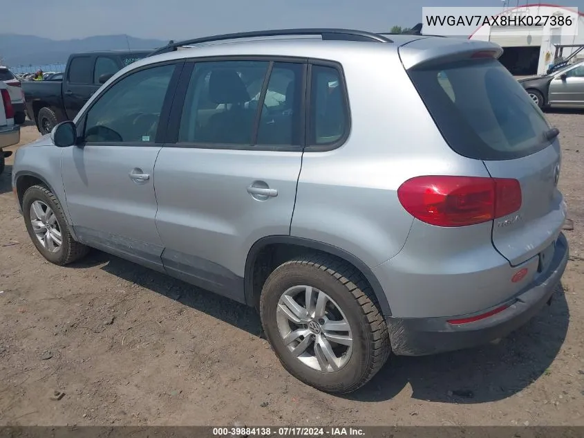 WVGAV7AX8HK027386 2017 Volkswagen Tiguan 2.0T/2.0T S