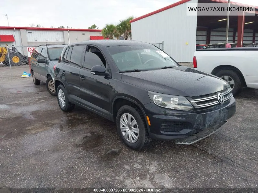 2017 Volkswagen Tiguan 2.0T/2.0T S VIN: WVGAV7AX0HK048846 Lot: 40083726