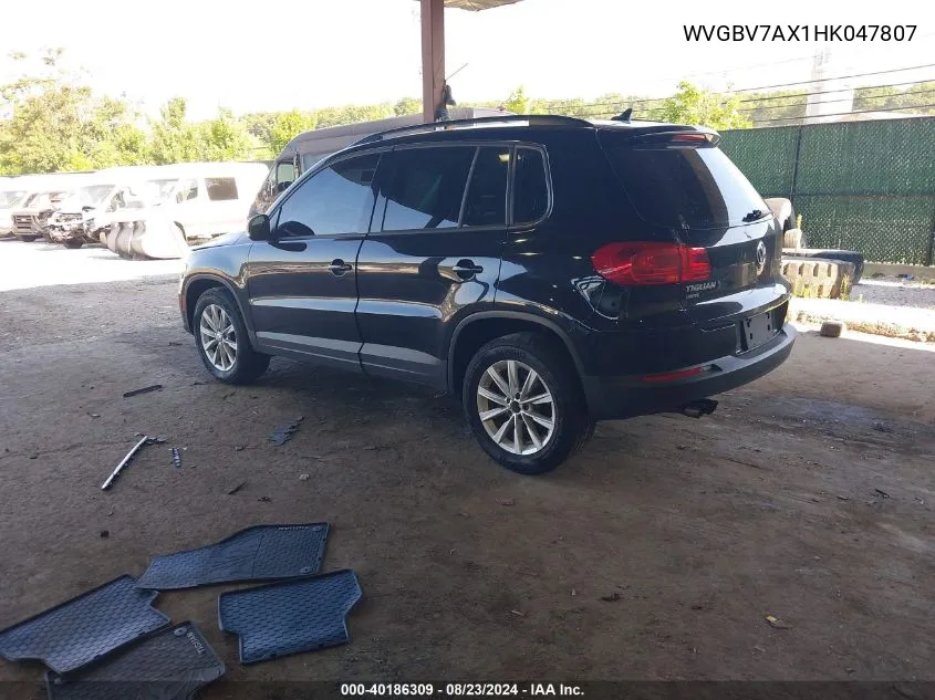 WVGBV7AX1HK047807 2017 Volkswagen Tiguan 2.0T/2.0T S