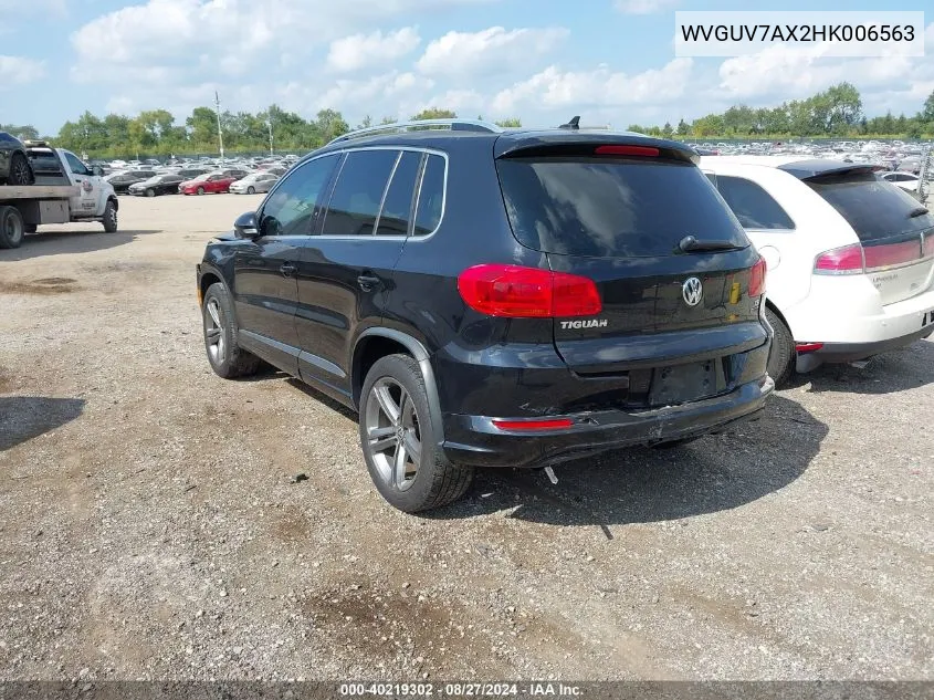 WVGUV7AX2HK006563 2017 Volkswagen Tiguan 2.0T Sport