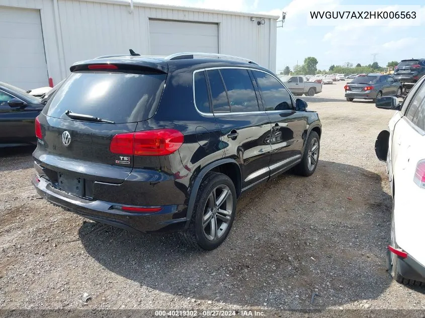 2017 Volkswagen Tiguan 2.0T Sport VIN: WVGUV7AX2HK006563 Lot: 40219302