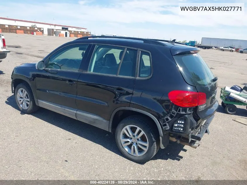 WVGBV7AX5HK027771 2017 Volkswagen Tiguan 2.0T/2.0T S