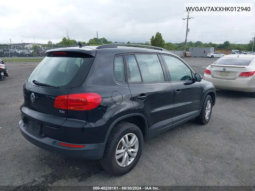 WVGAV7AXXHK012940 2017 Volkswagen Tiguan 2.0T/2.0T S