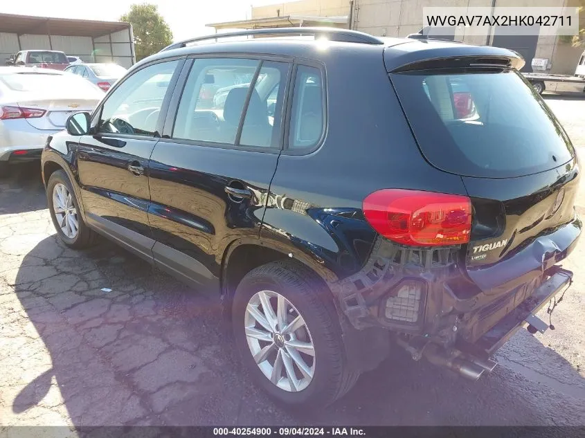 WVGAV7AX2HK042711 2017 Volkswagen Tiguan 2.0T/2.0T S