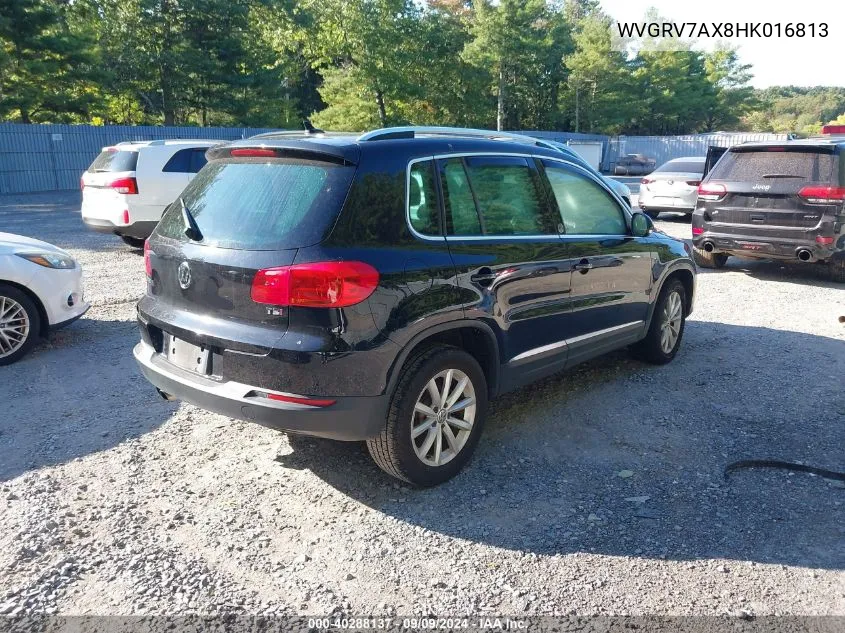 2017 Volkswagen Tiguan 2.0T Wolfsburg Edition VIN: WVGRV7AX8HK016813 Lot: 40288137