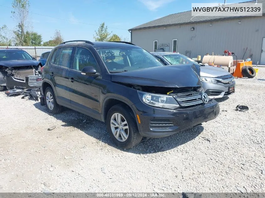 WVGBV7AX7HW512339 2017 Volkswagen Tiguan S/Limited