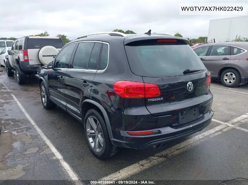 WVGTV7AX7HK022429 2017 Volkswagen Tiguan 2.0T Sport