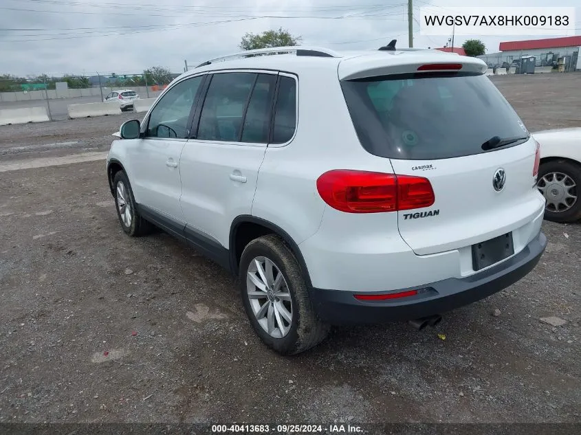 2017 Volkswagen Tiguan 2.0T Wolfsburg Edition VIN: WVGSV7AX8HK009183 Lot: 40413683