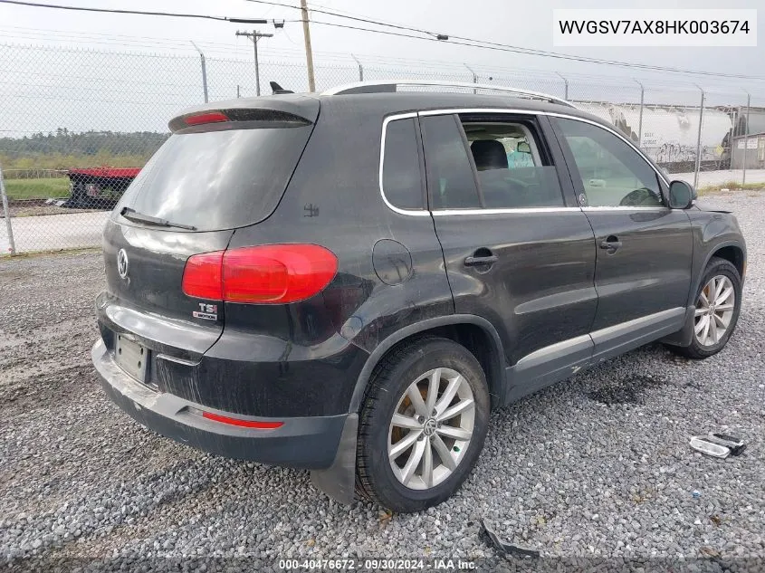 WVGSV7AX8HK003674 2017 Volkswagen Tiguan 2.0T Wolfsburg Edition