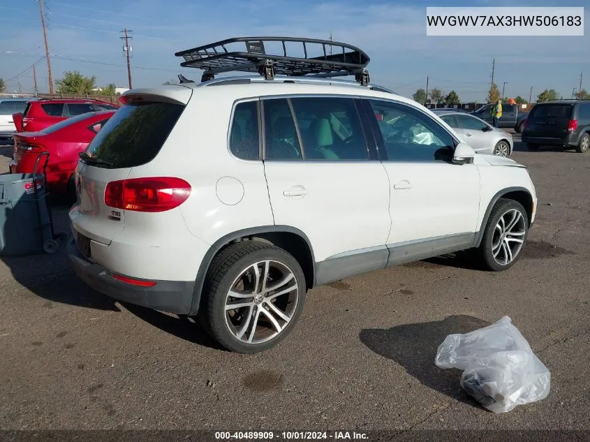 WVGWV7AX3HW506183 2017 Volkswagen Tiguan 2.0T Sel