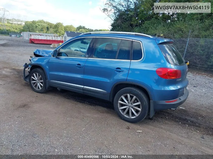 WVGSV7AX8HW504119 2017 Volkswagen Tiguan 2.0T Wolfsburg Edition